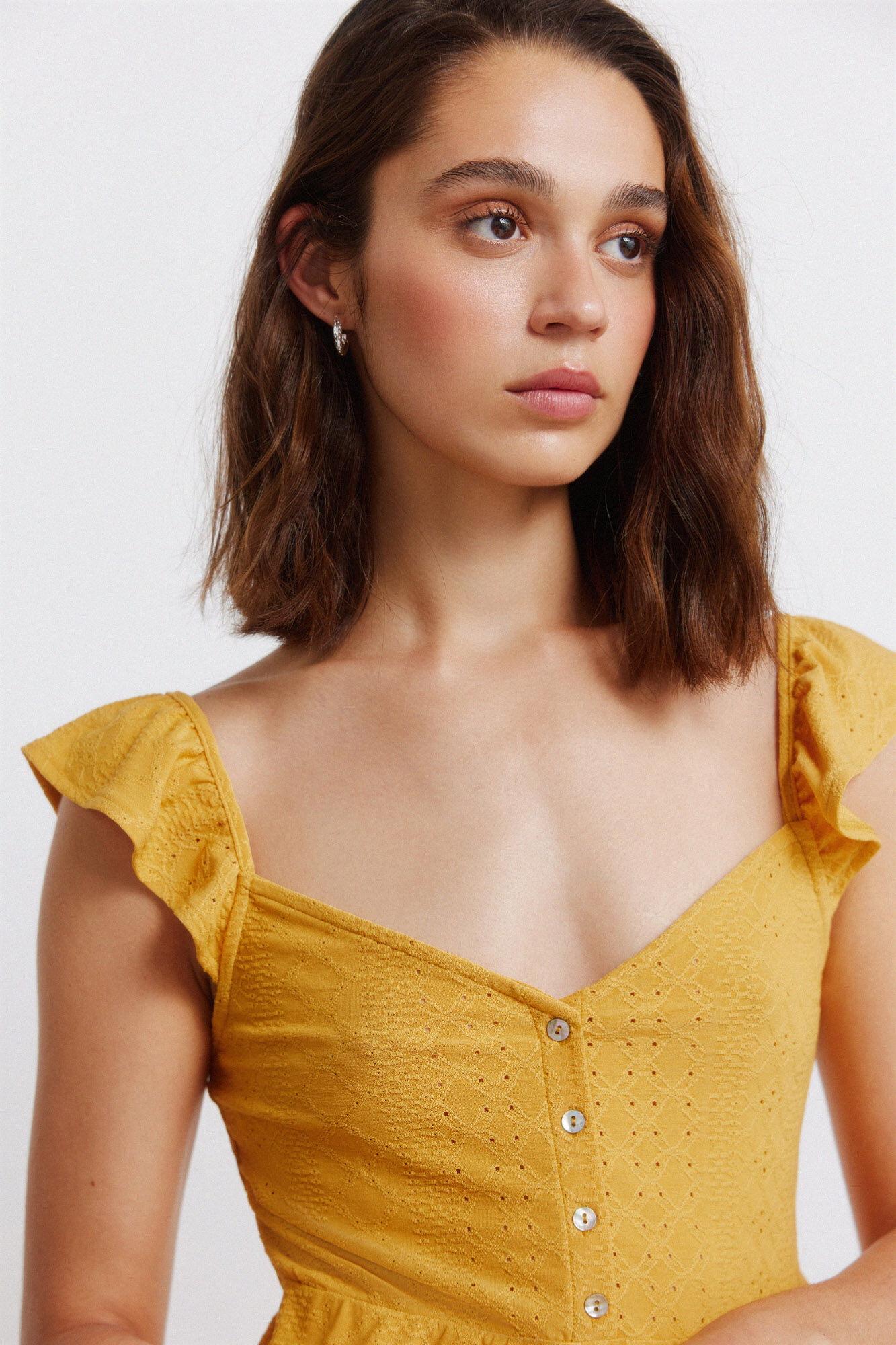 Springfield Playera de tirantes con volantes