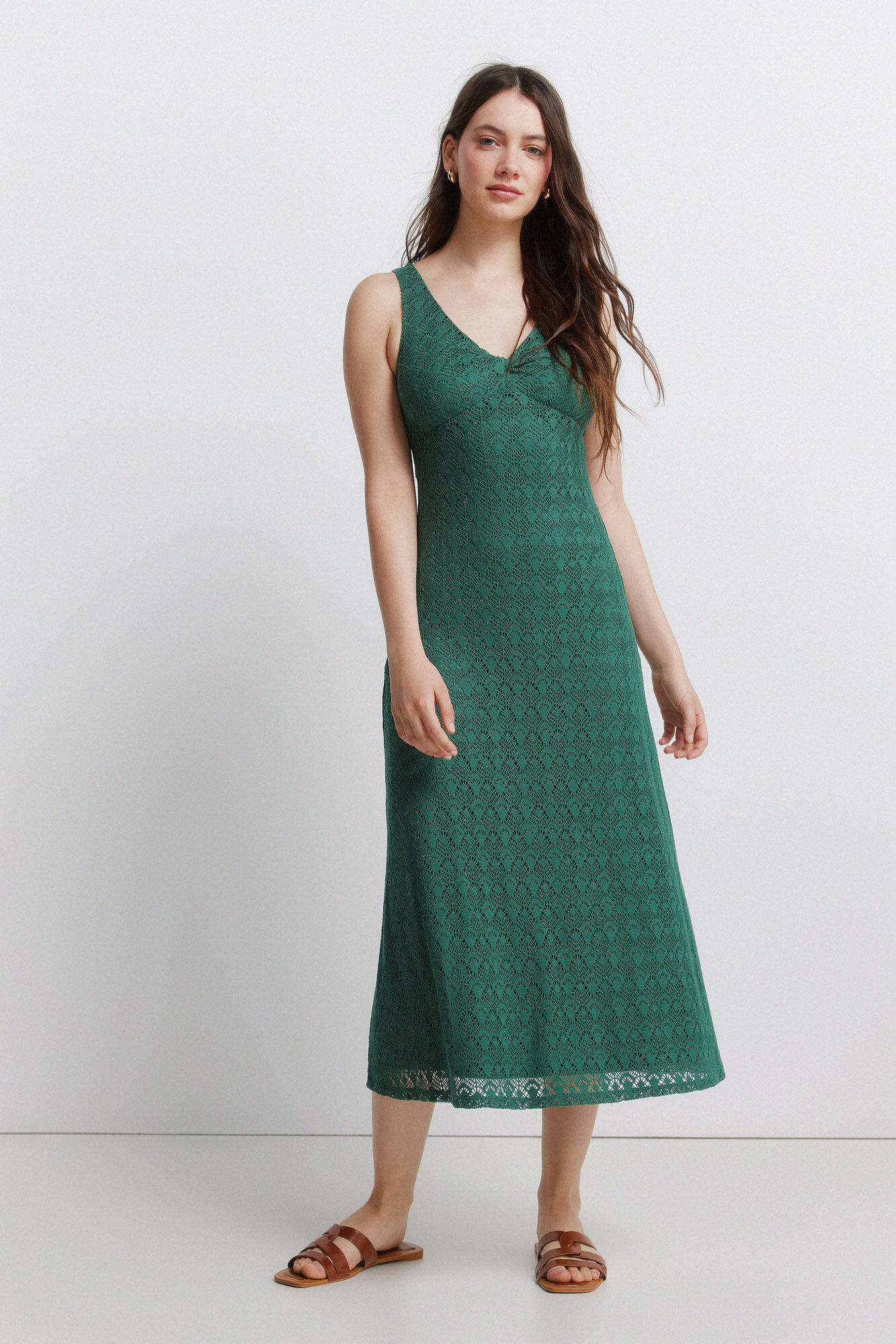 Springfield Vestido midi de crochet