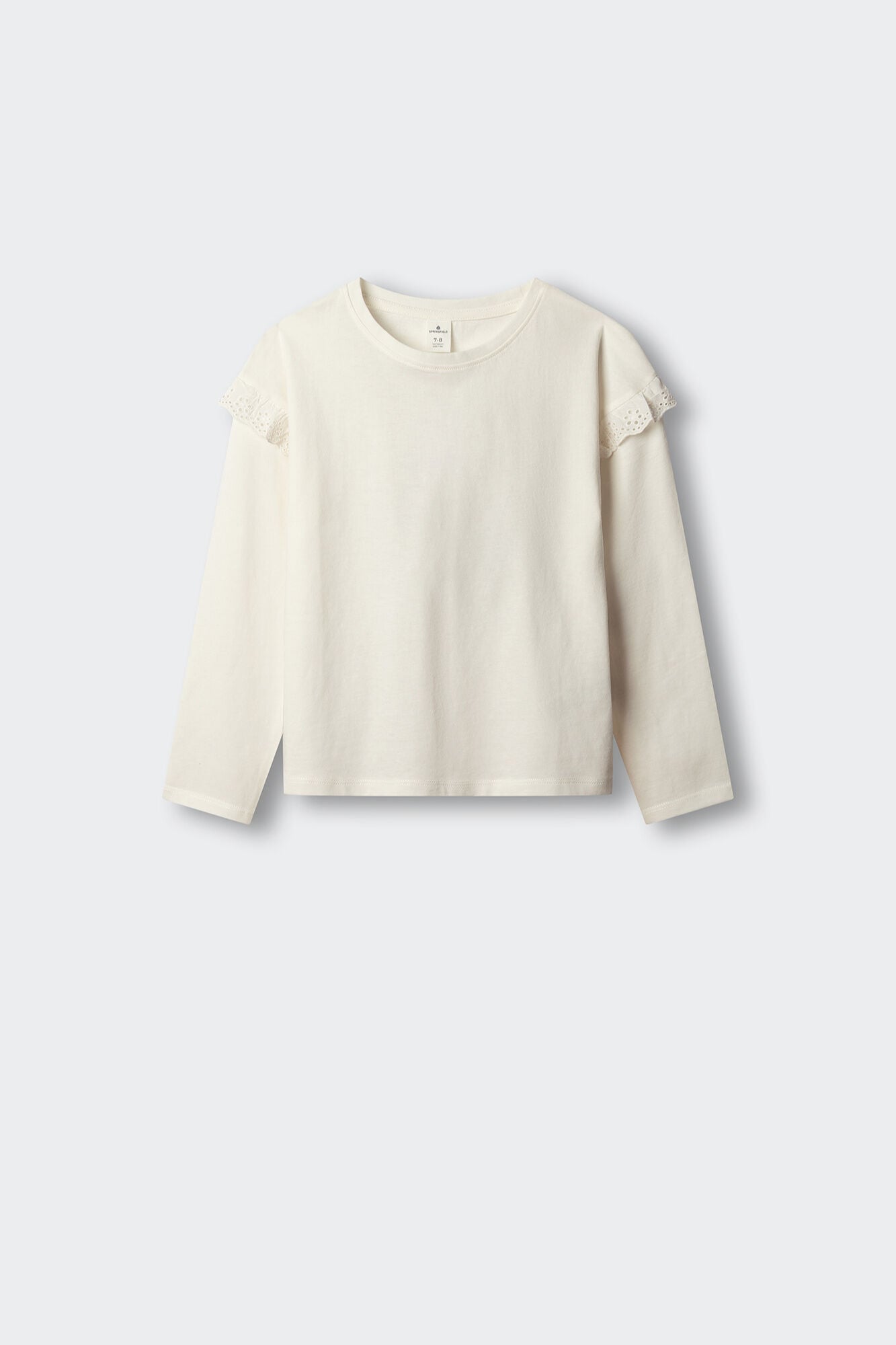 Springfield Kids Playera manga larga con volante para ni&ntilde;a