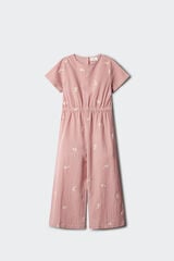 Springfield Kids Jumpsuit bordado para ni&ntilde;a morado/lila