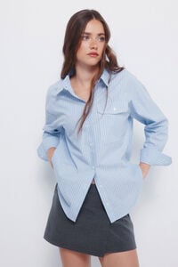 Springfield Camisa oversize con bolsillo de parche