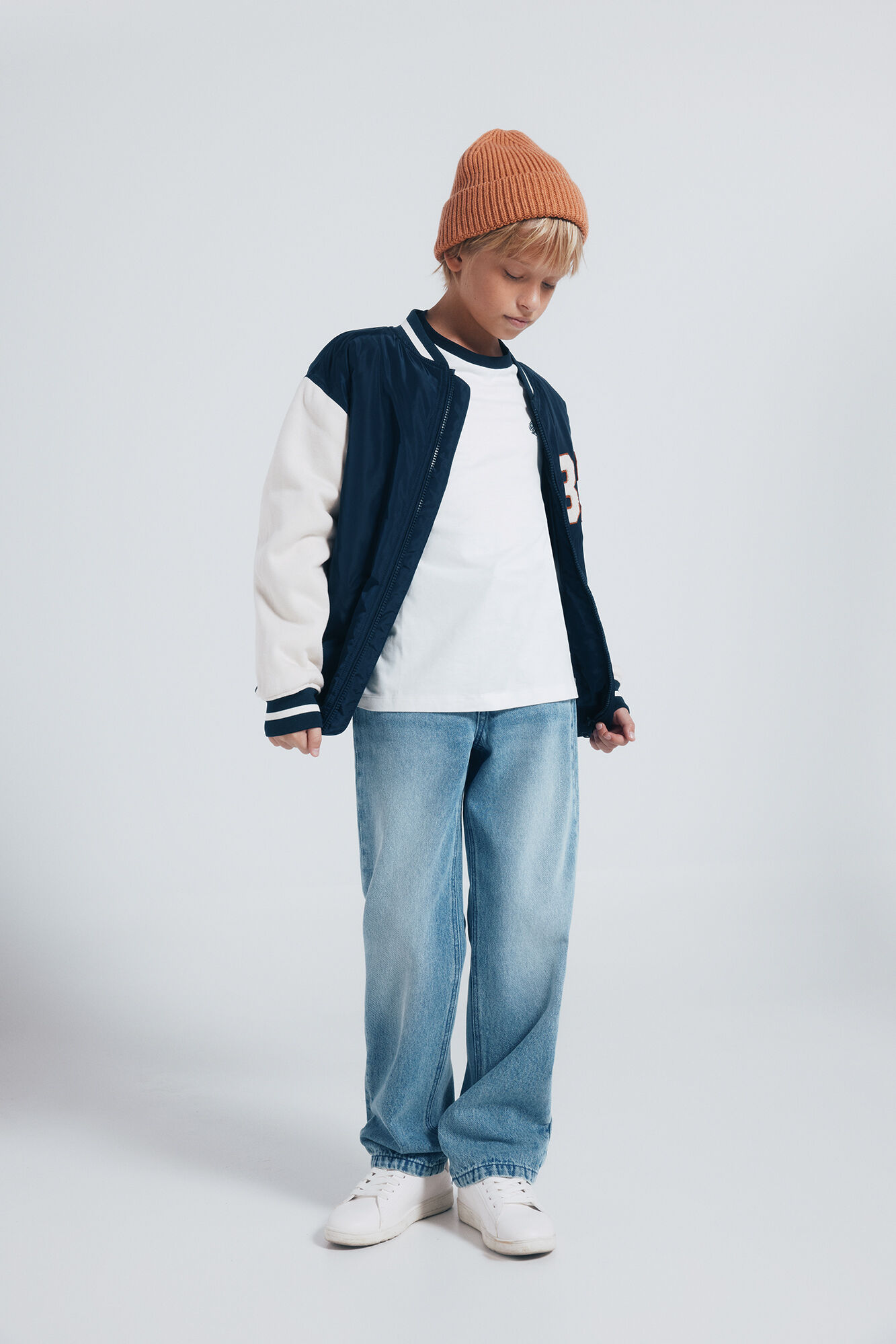 Springfield Kids Camiseta manga larga bicolor ni&ntilde;o azul