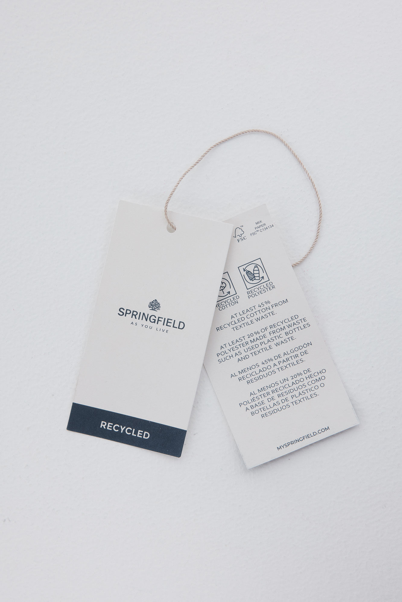 Springfield Jersey trenzado de fantas&iacute;a liso azul