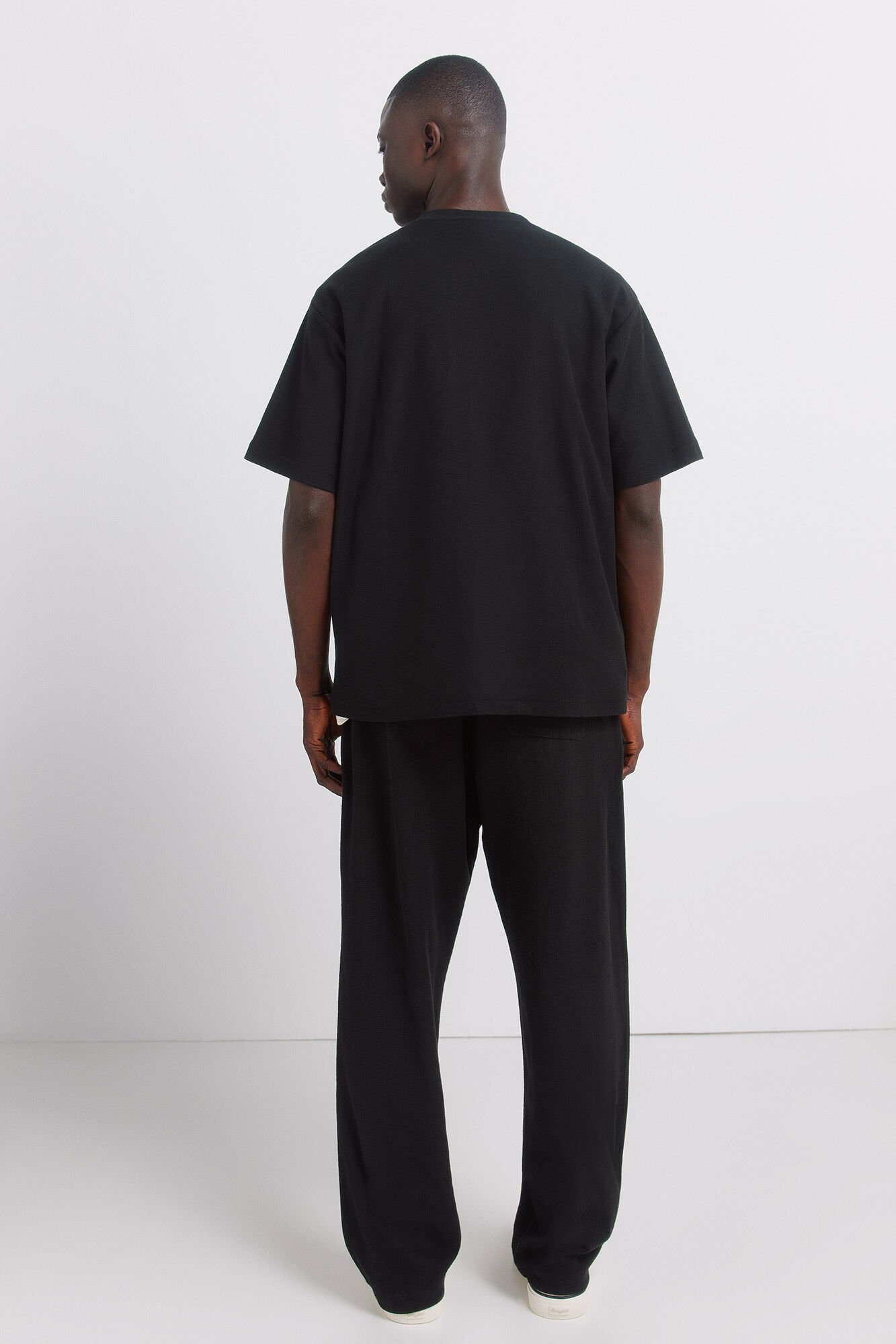 Springfield Pantal&oacute;n jogger recto negro