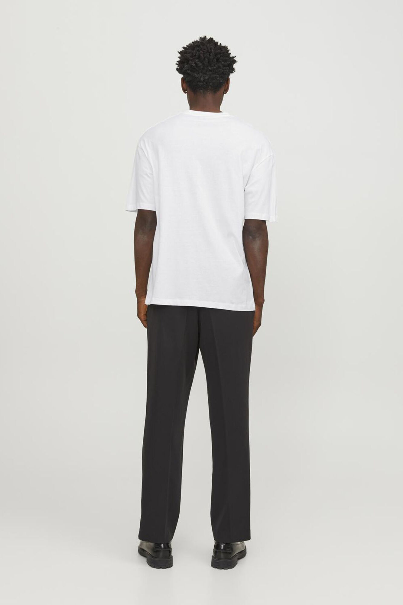 Jack & Jones Playera oversize algod&oacute;n natural