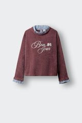 Springfield Kids Playera manga larga "Oui" ni&ntilde;a rosa