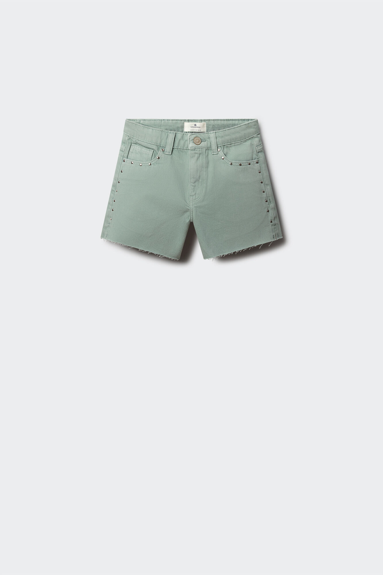 Springfield Kids Short de sarga con tachuelas para ni&ntilde;a