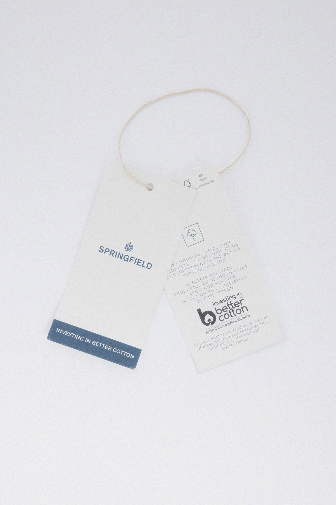 Springfield Playera de manga larga en contraste p&uacute;rpura