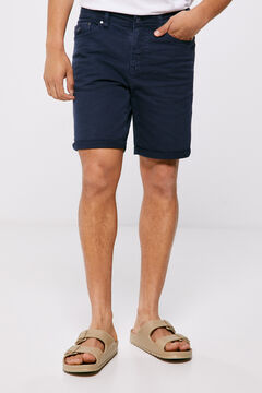 Springfield Bermuda vaquera 5 bolsillos slim lavada azul
