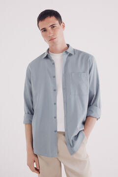 Springfield Camisa tencel azul