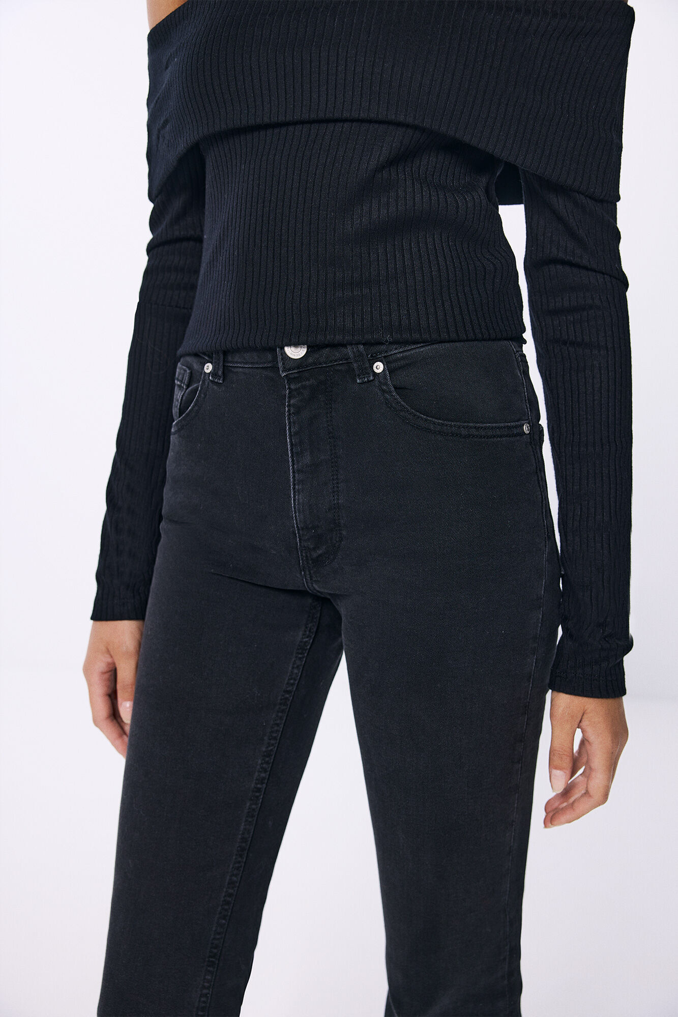 Springfield Jeans flare negro