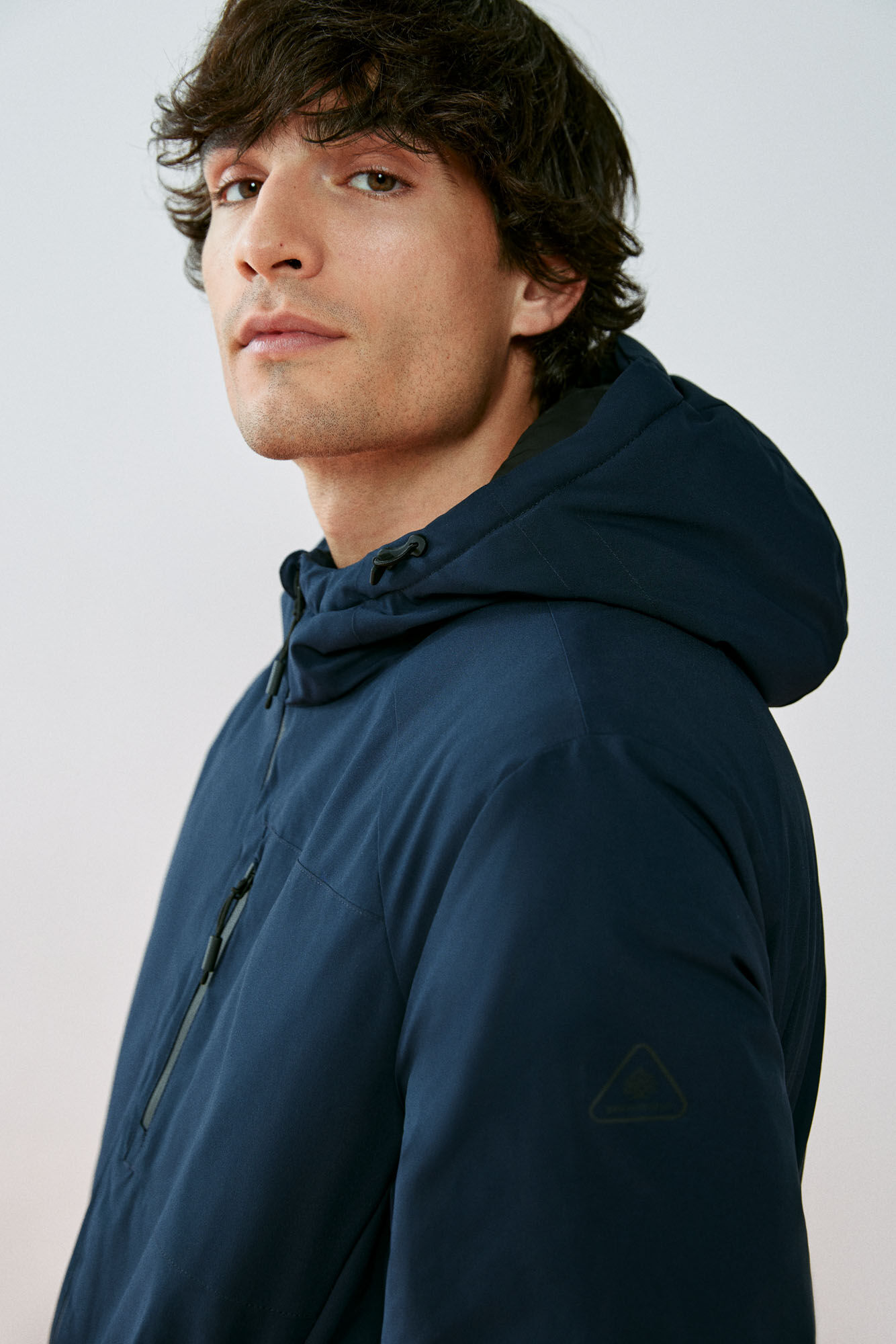 Springfield Parka corta t&eacute;cnica acolchada azul