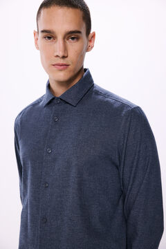 Springfield Camisa micro pata de gallo gris