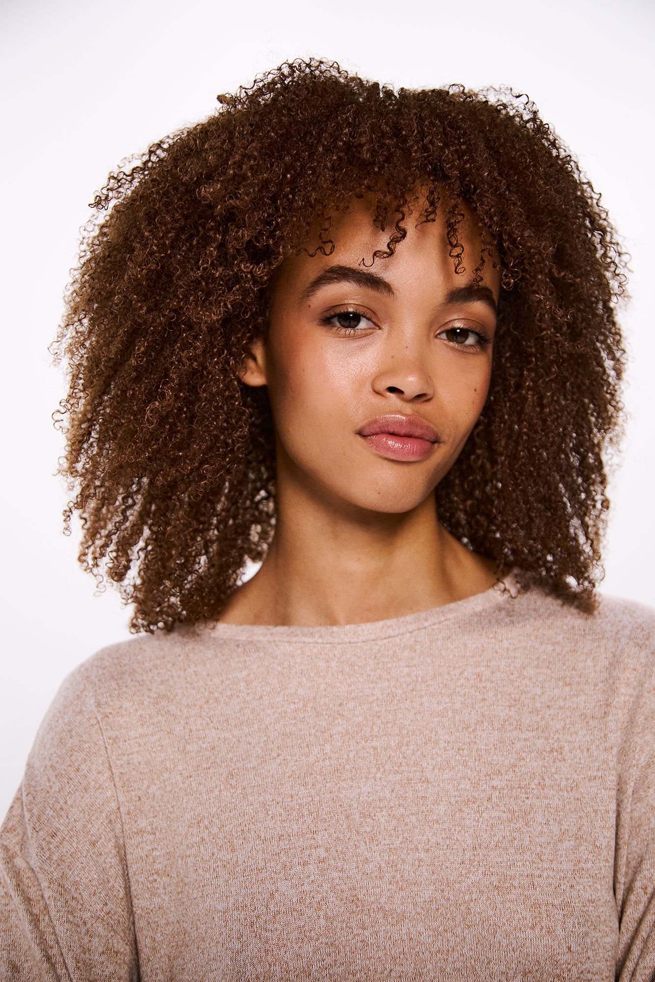 Springfield Playera combinada botones laterales caf&eacute;