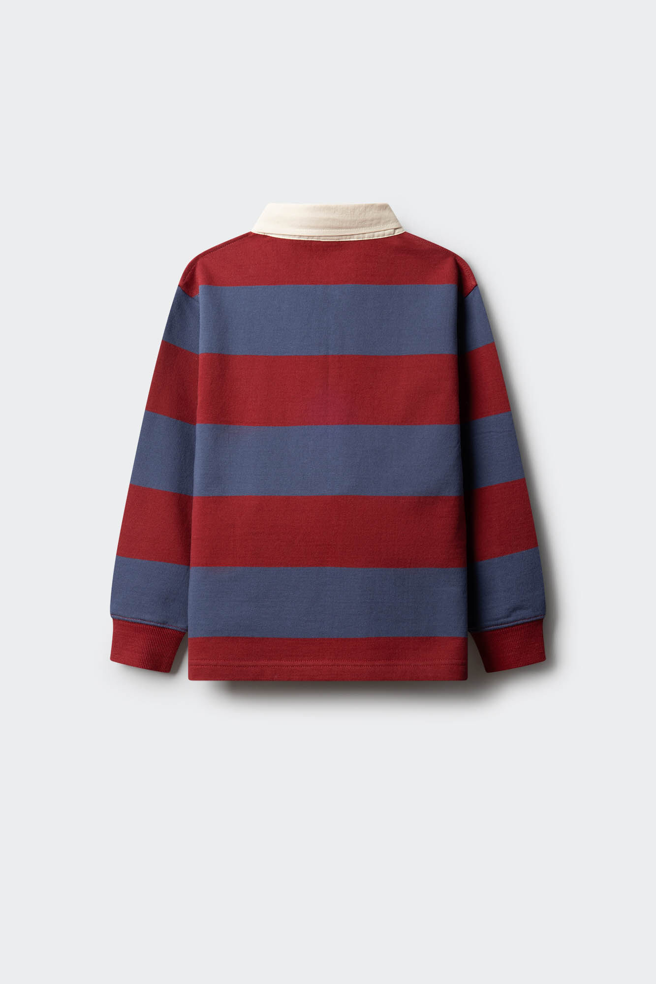 Springfield Kids Polo rugby a rayas para ni&ntilde;o rojo