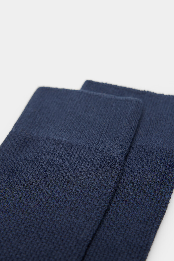 Springfield Calcetín piqué azulado