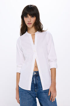 Springfield Camisa oxford cuello mao estampado