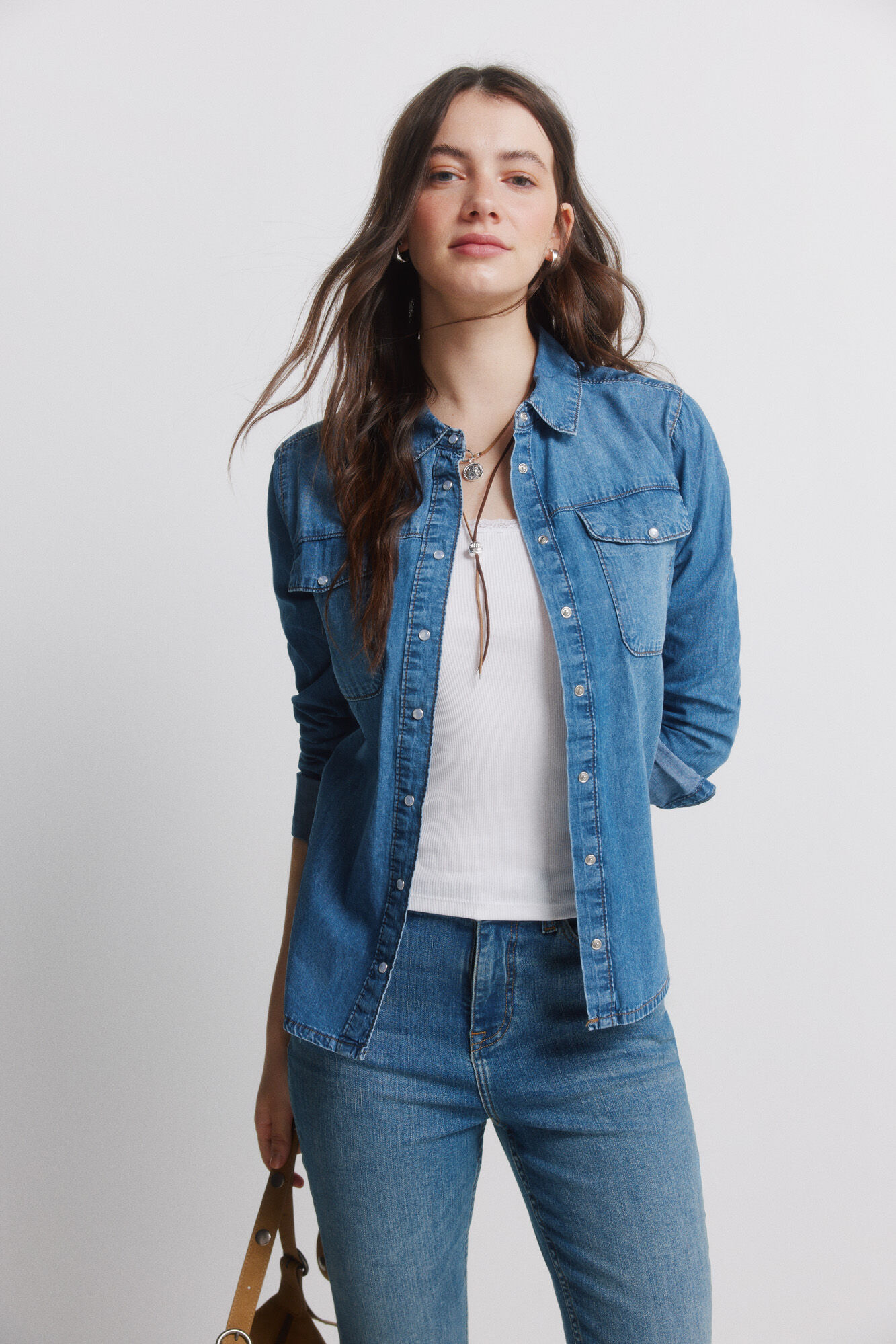 Springfield Jeans de corte bota azul