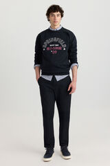 Springfield Pantal&oacute;n chino microestampado slim fit azul
