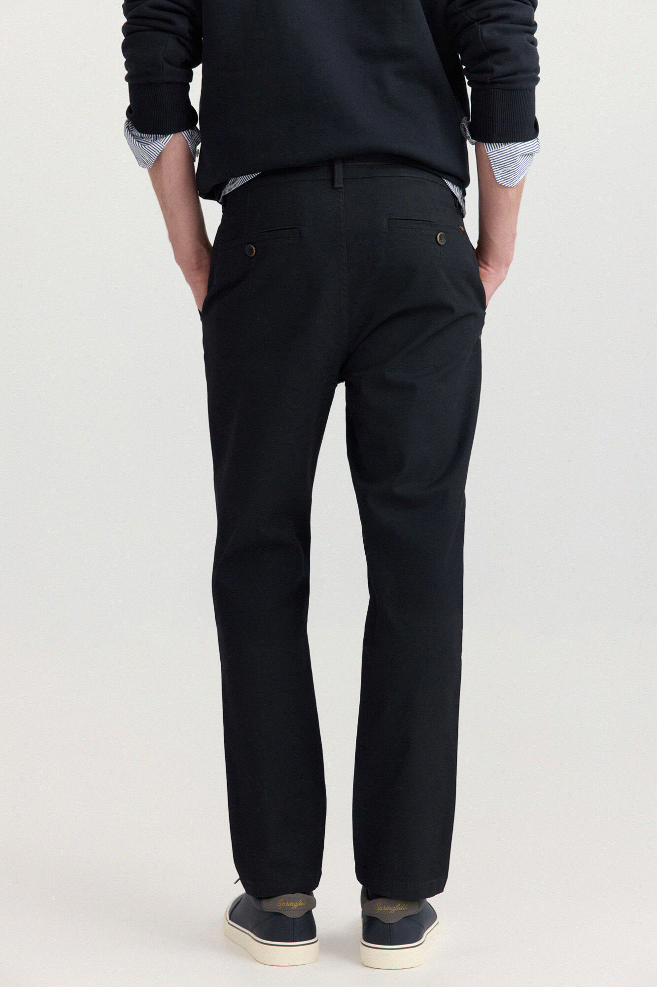 Springfield Pantal&oacute;n chino microestampado slim fit azul