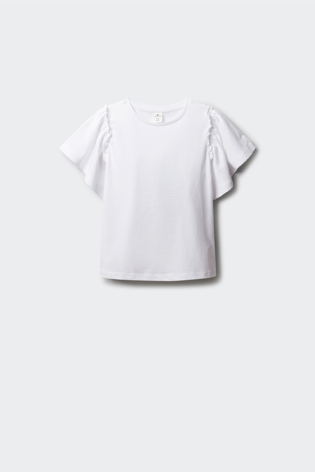 Springfield Kids Playera de manga corta con volantes para ni&ntilde;a