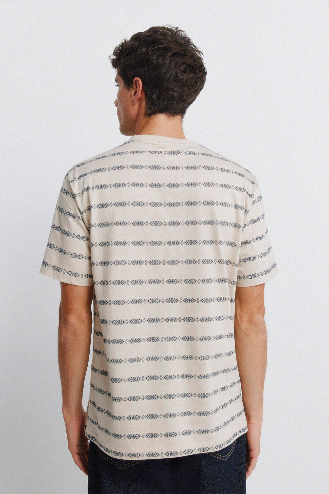 Springfield Playera Aop &eacute;tnica azul