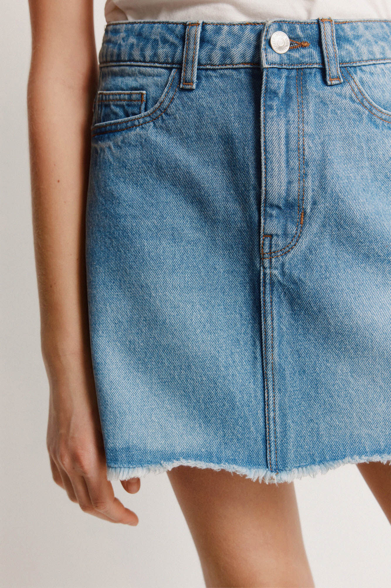 Springfield Kids Falda b&aacute;sica de denim para ni&ntilde;a azul indigo