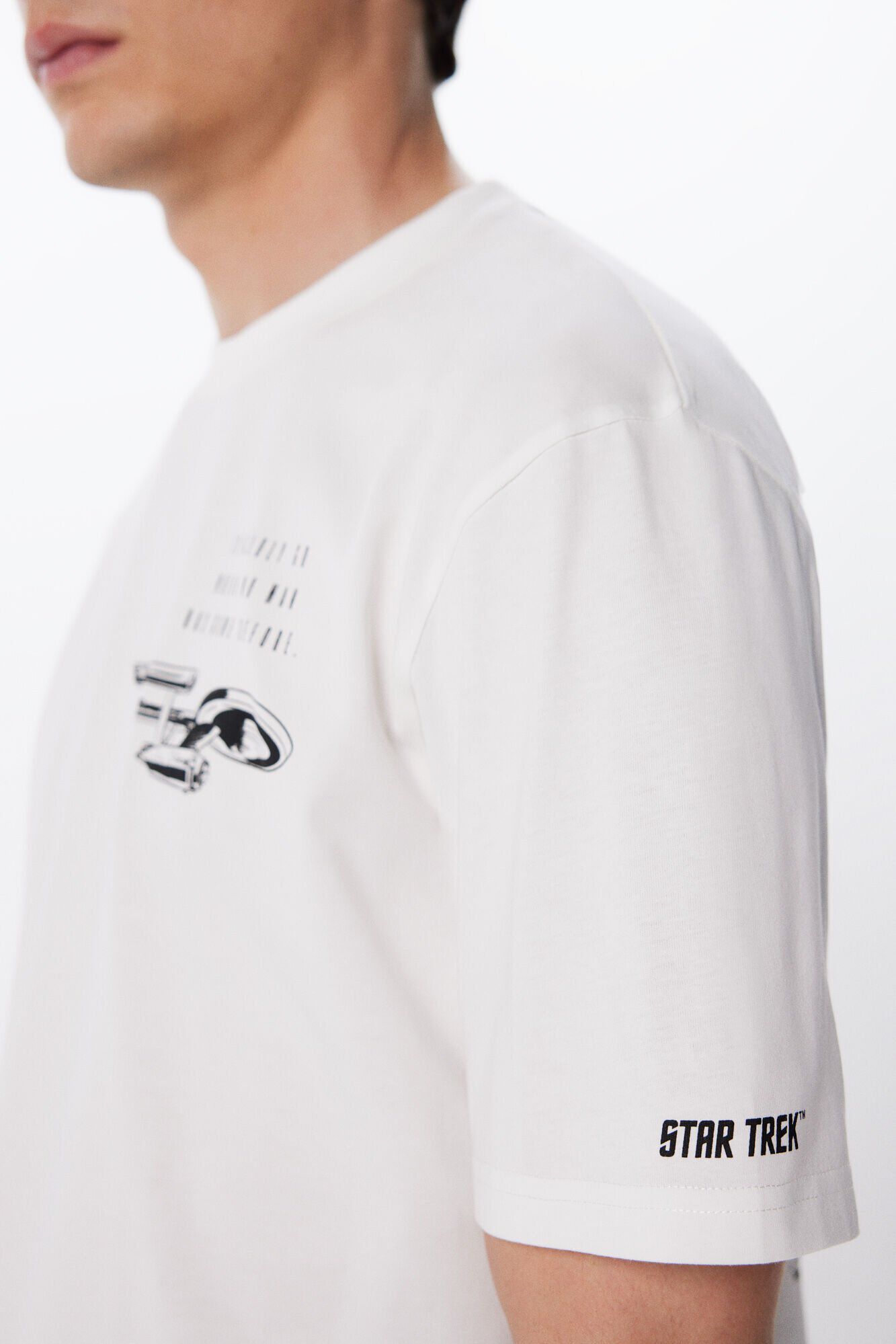 Springfield Playera Star Trek marfil