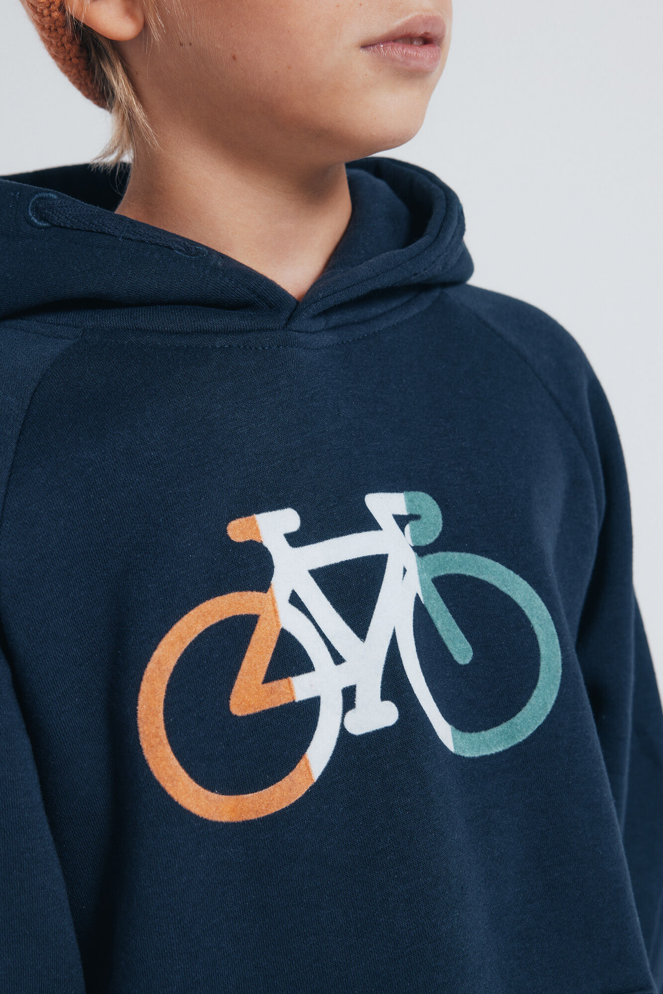 Springfield Kids Sudadera con capucha bici ni&ntilde;o azul
