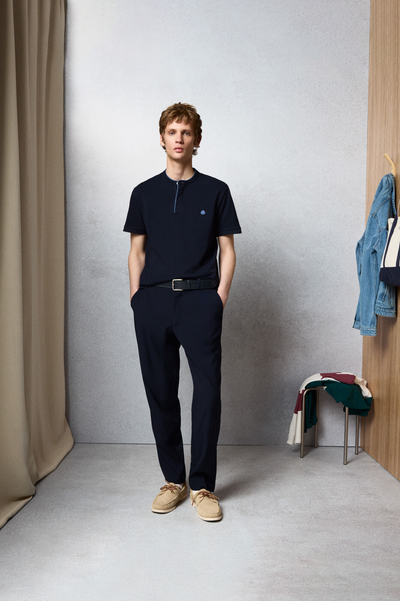 Springfield Polo de piqu&eacute; cuello mao slim fit