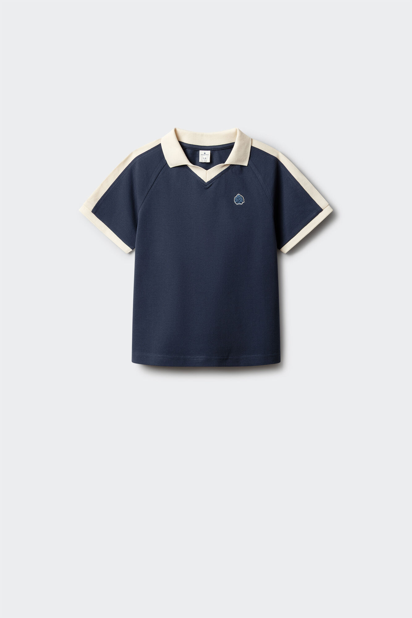 Springfield Kids Polo de ni&ntilde;o cortados y cosidos azul mezcla