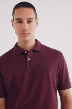 Springfield Polo piqué básico regular fit púrpura