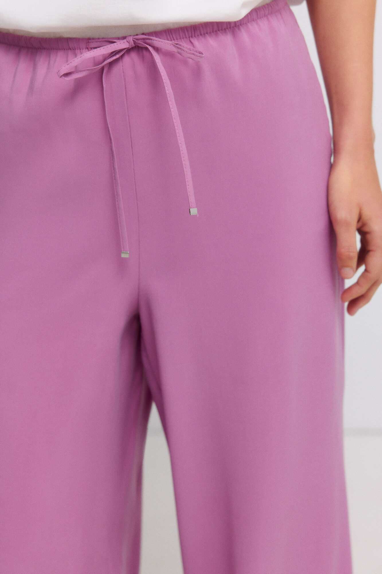 Springfield Pantal&oacute;n jogger wide leg morado/lila