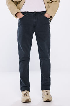 Springfield Pantalón color lavado slim fit azul