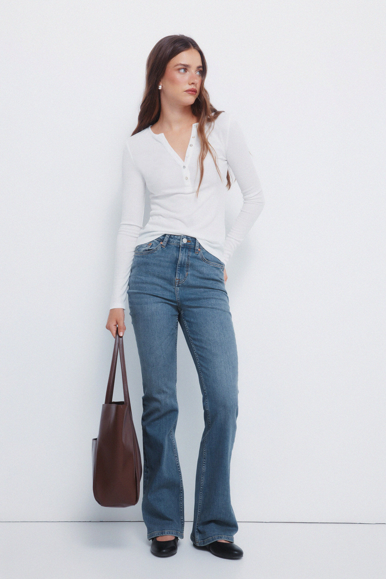 Springfield Playera panadera botones estampado