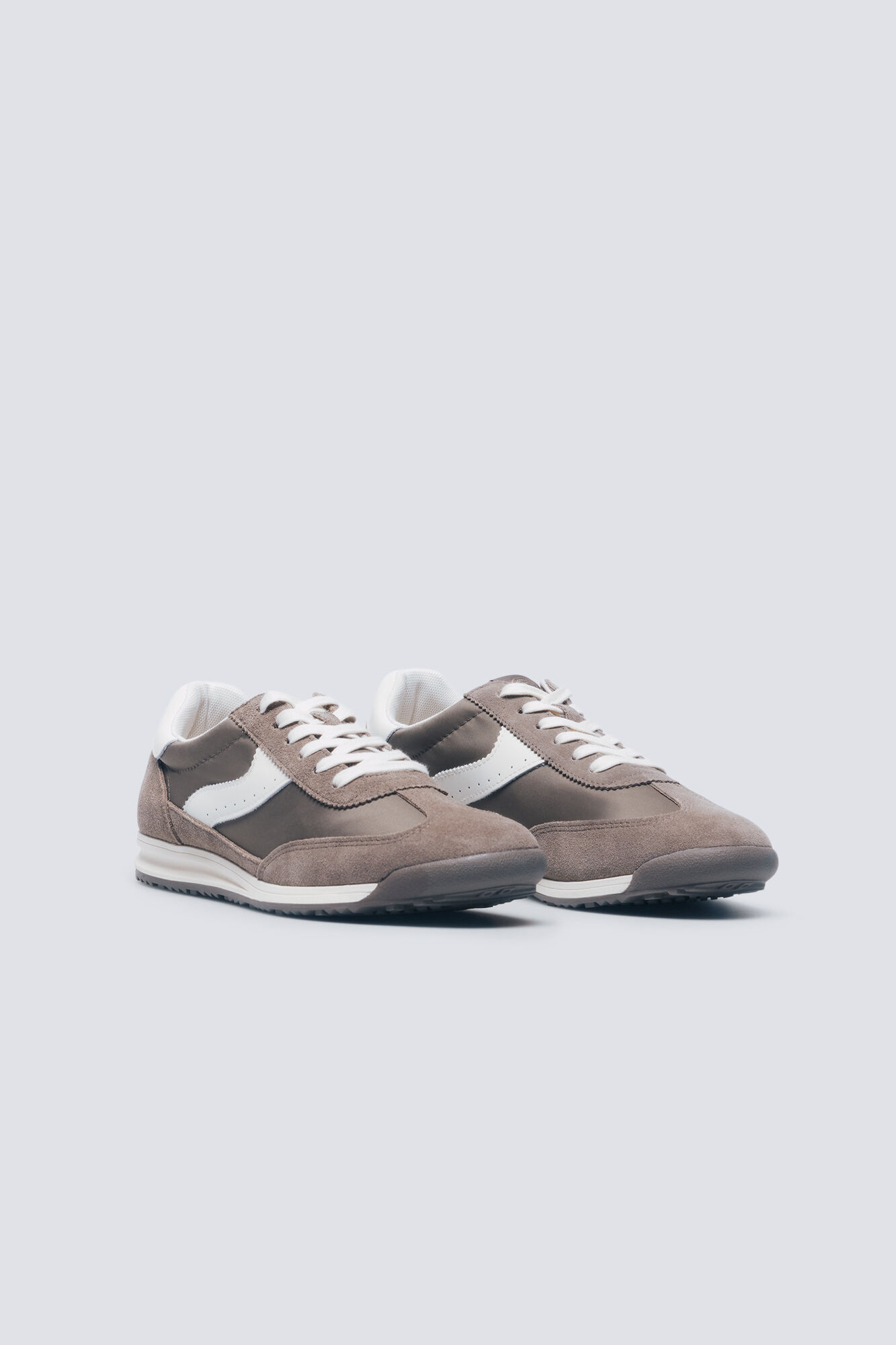 Springfield Sneaker de piel estilo retro caf&eacute;