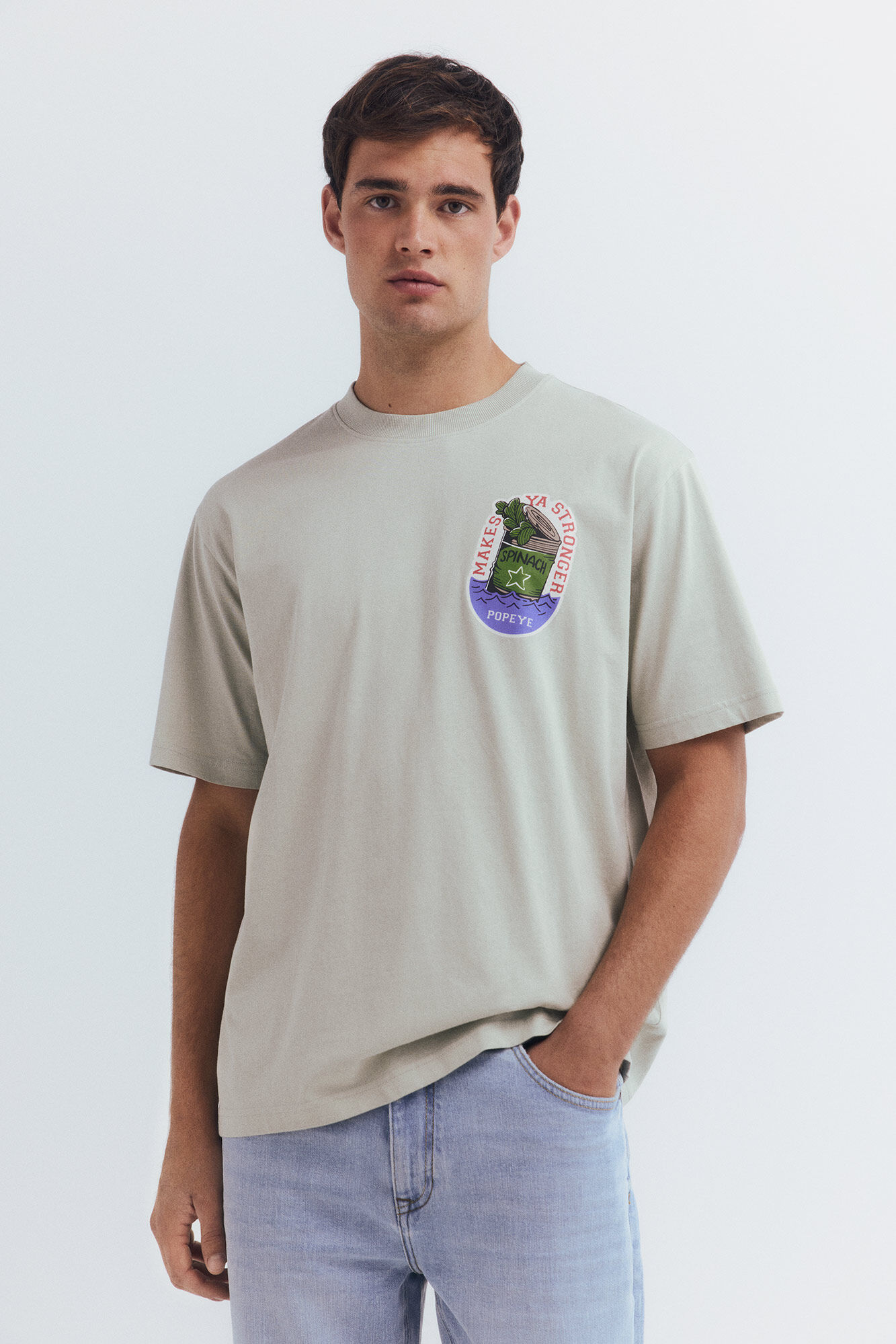 Springfield Camiseta Popeye blanco