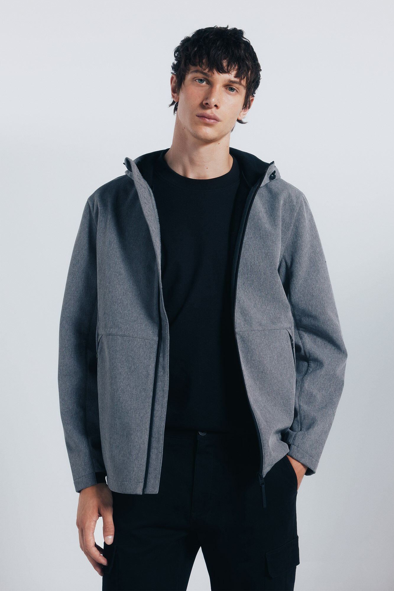 Springfield Parka t&eacute;cnica shoftshell gris