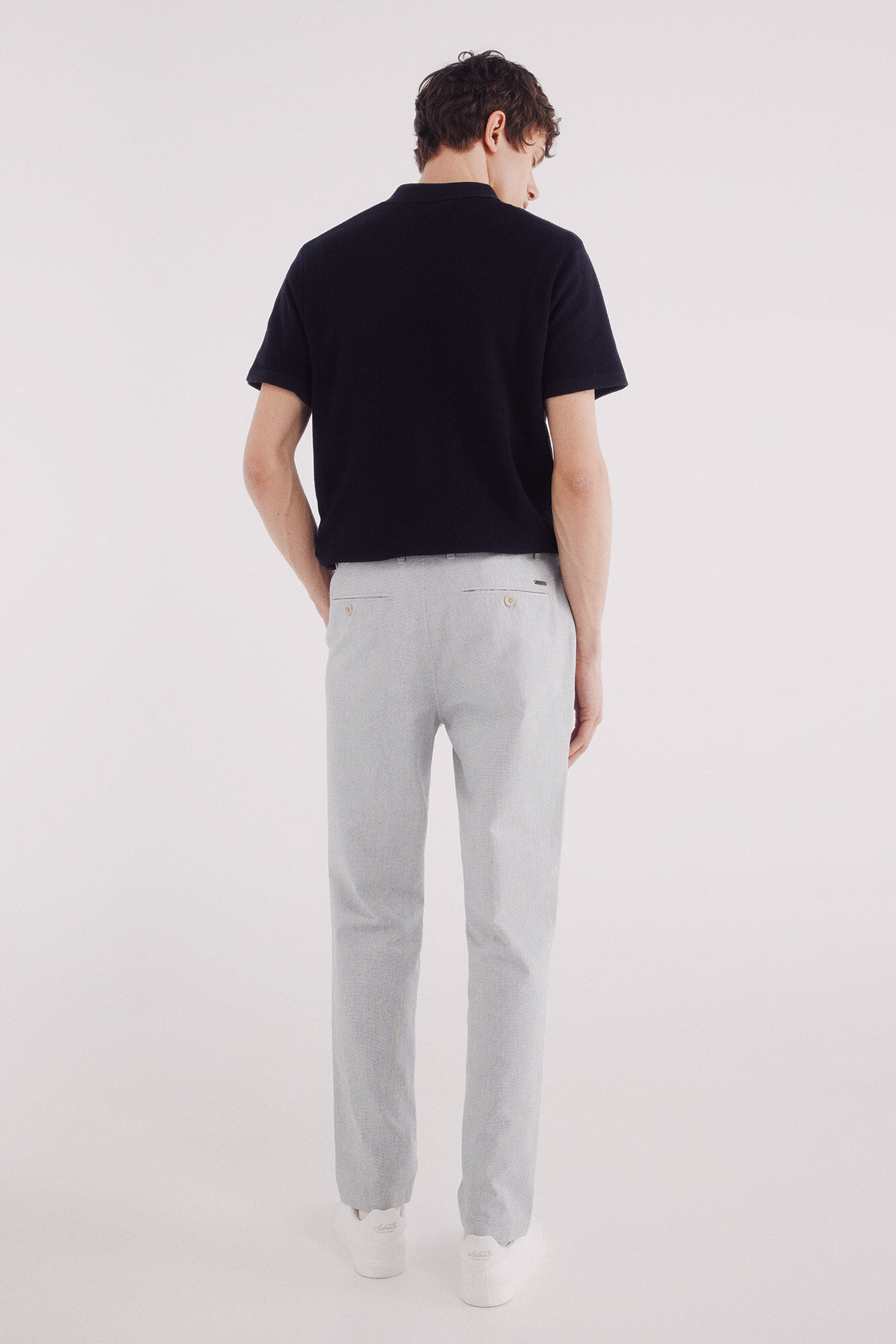 Springfield Pantal&oacute;n ligero estructura slim fit azul