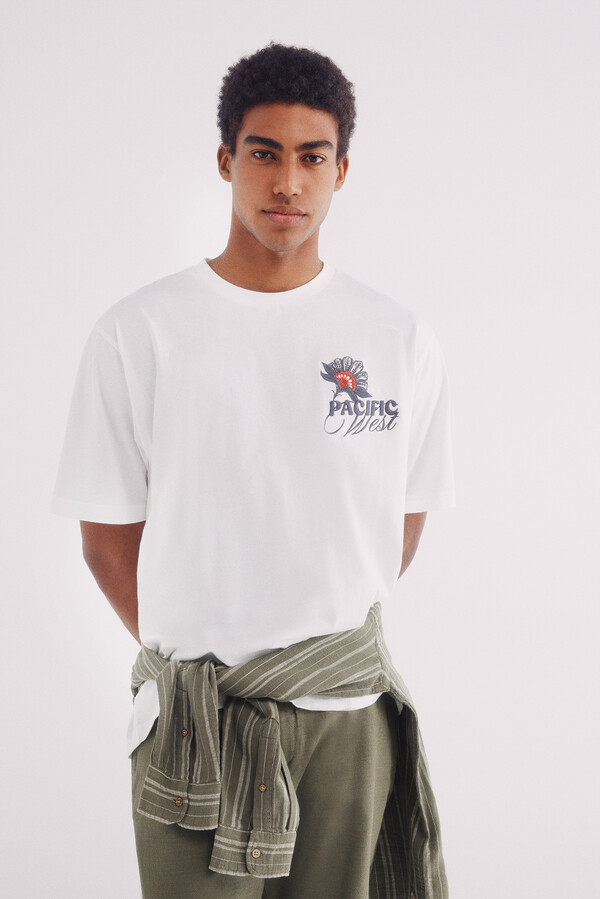 Springfield Playera flor Pacific marfil
