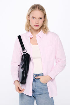 Springfield Camisa oversized algodón rosa