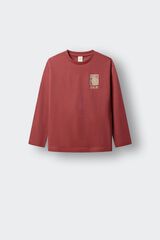 Springfield Kids Playera manga larga Jap&oacute;n Bici ni&ntilde;o coral
