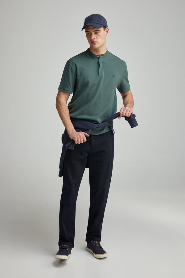 Springfield Polo piqué mao regular fit verde