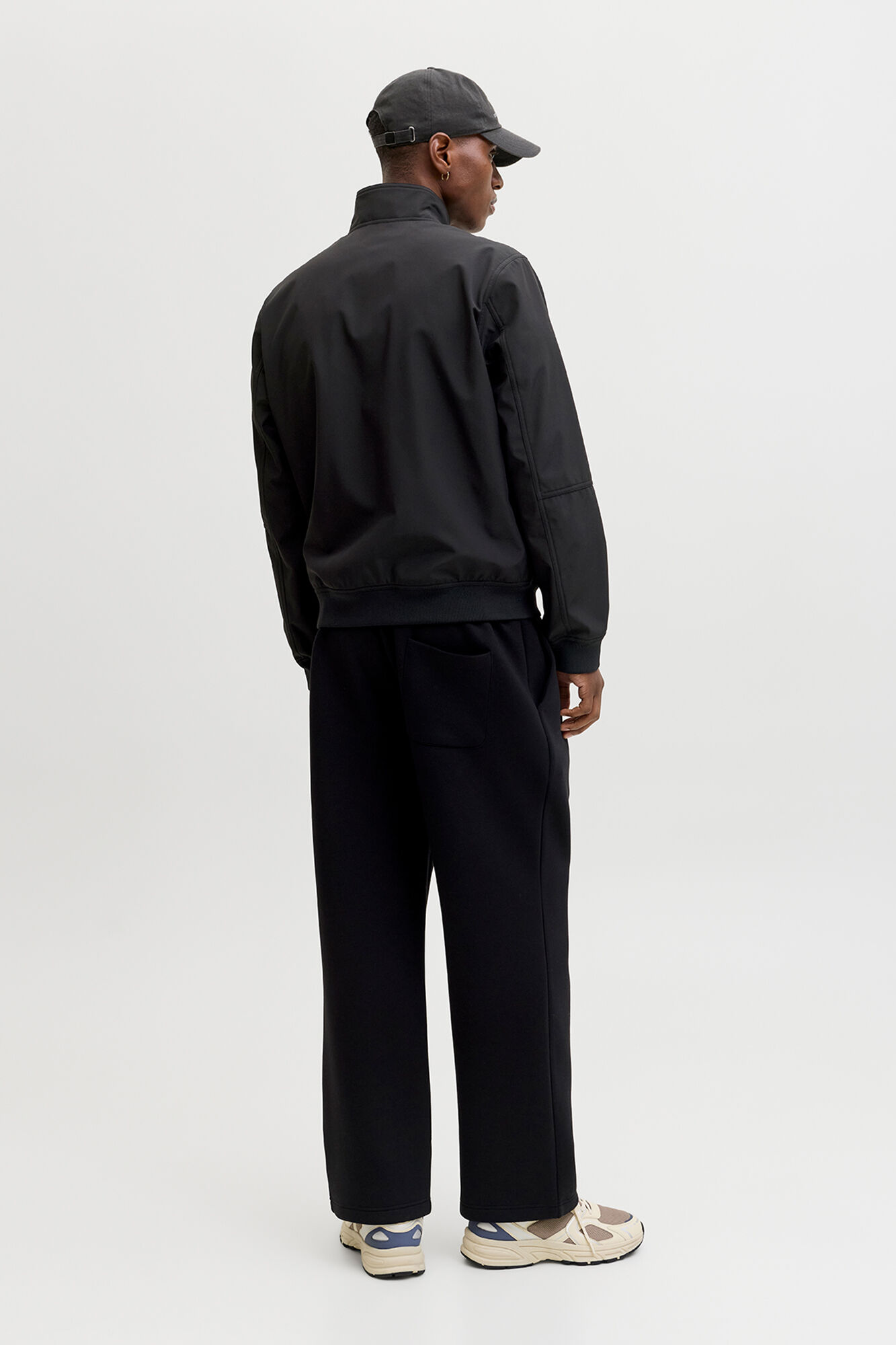 Jack & Jones Chamarra softshell con capucha negro