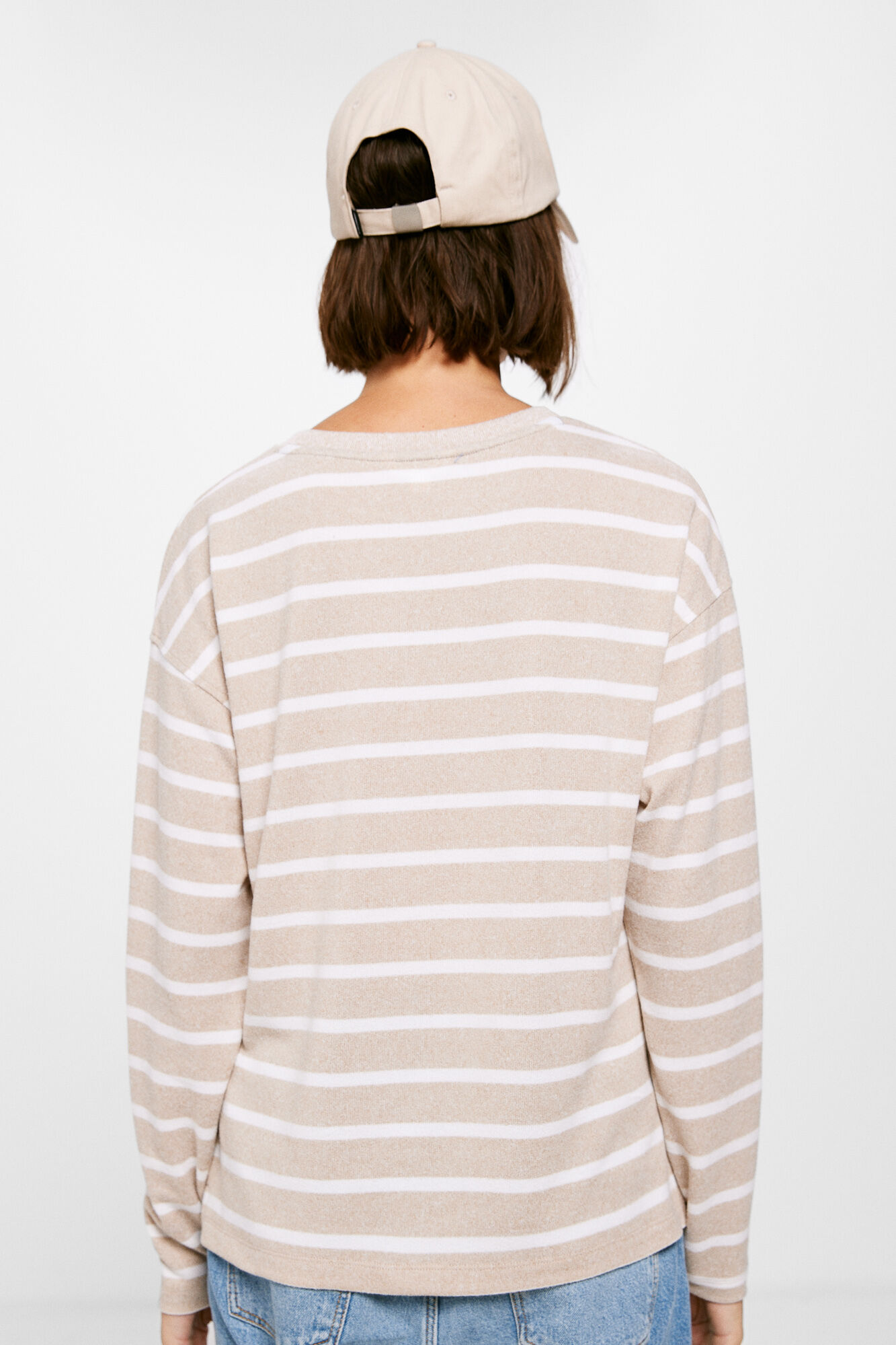 Springfield Playera Rayas Punto Cortado gris