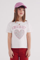 Springfield Playera cherry niña natural