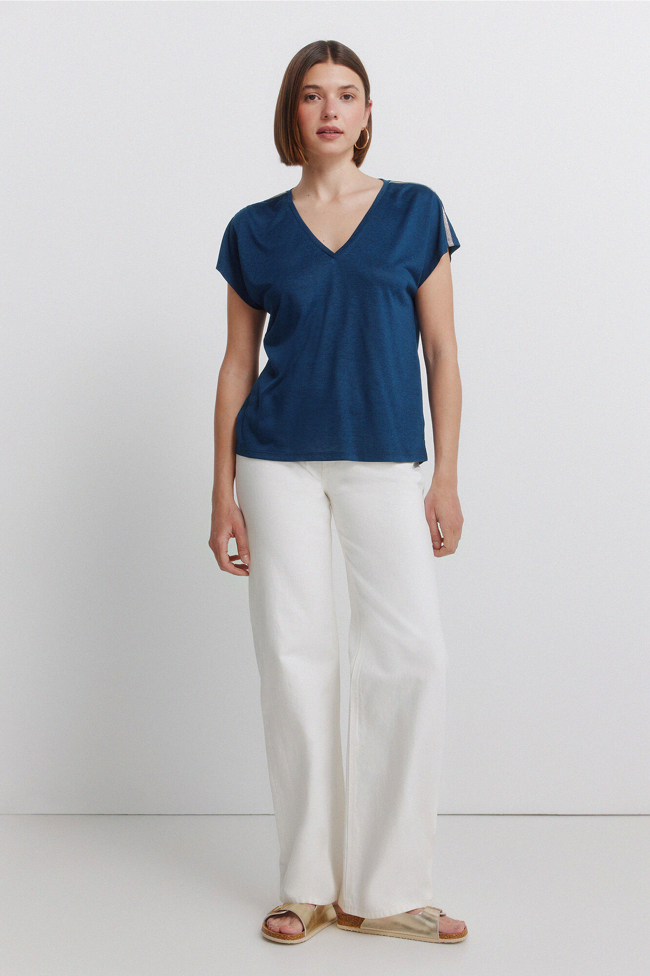 Springfield Playera manga murci&eacute;lago azul