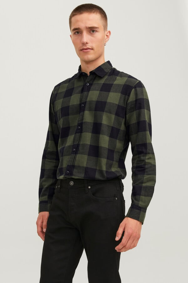Jack & Jones Camisa confort fit verde