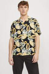 Springfield Camisa relaxed fit estampada negro