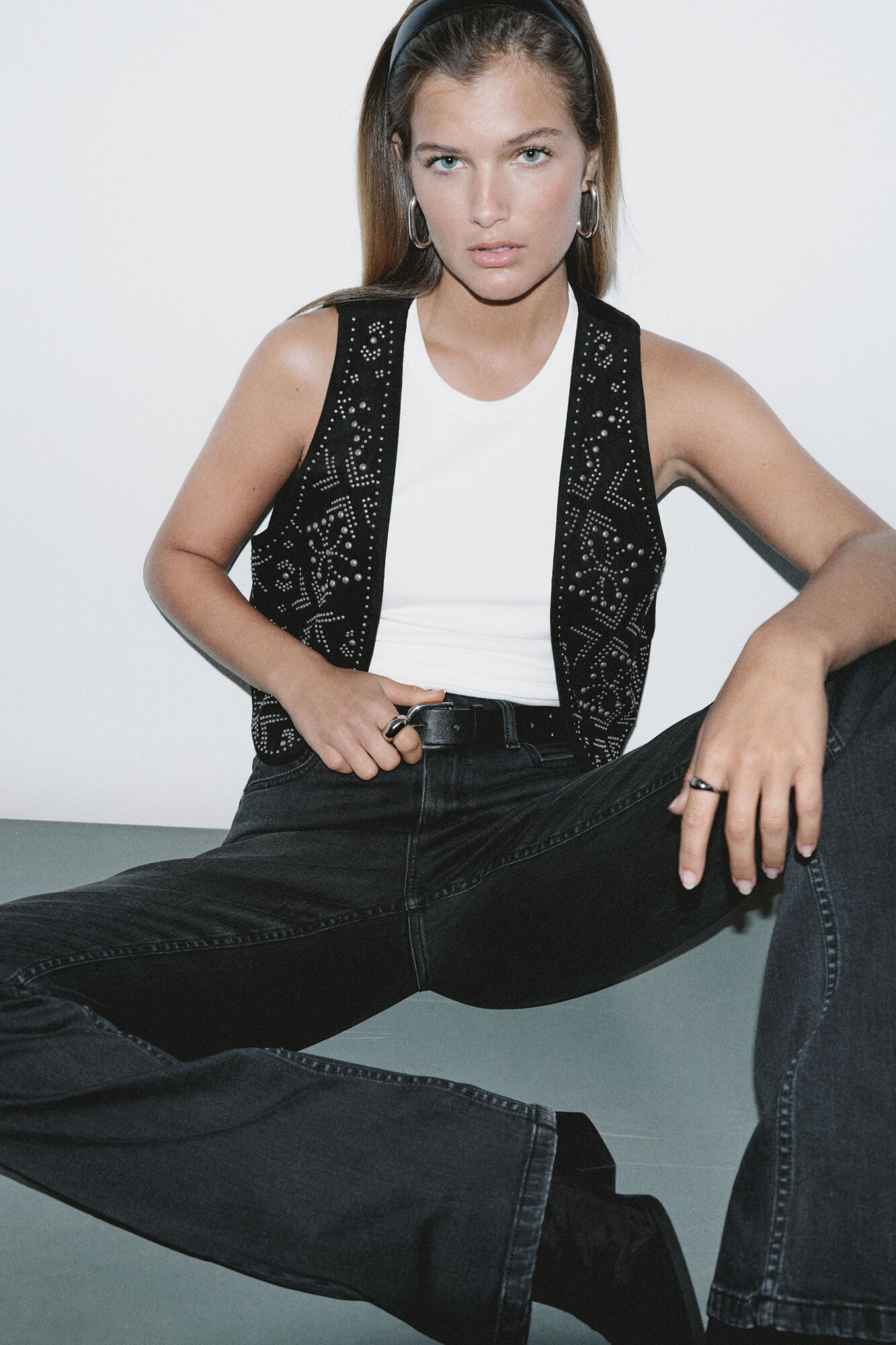 Springfield Chaleco tachuelas met&aacute;licas